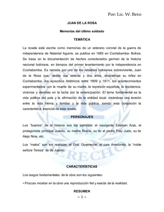 Juan De La Rosa Capitulo 1 70+ Pages Solution [1.3mb] - Latest Update 