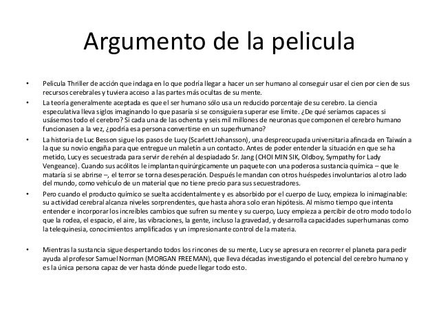 Resumen de pelicula