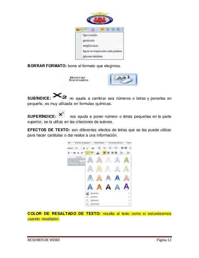 formato de caratulas en word