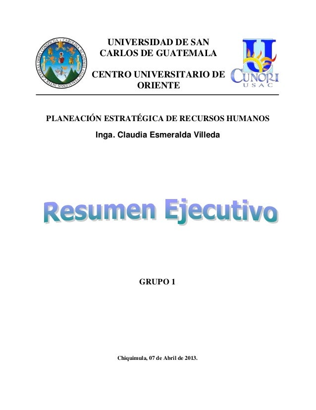 resumen ejecutivo reporte ejecutivo
