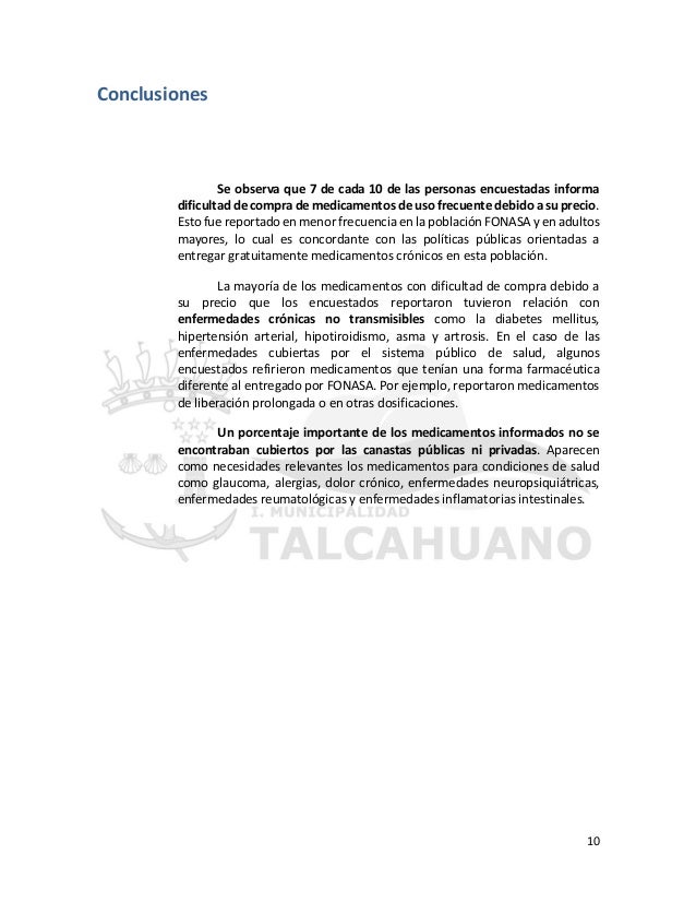Encuesta sobre consumo y adquisición de medicamentos para Encuesta sobre consumo y adquisición de medicamentos para