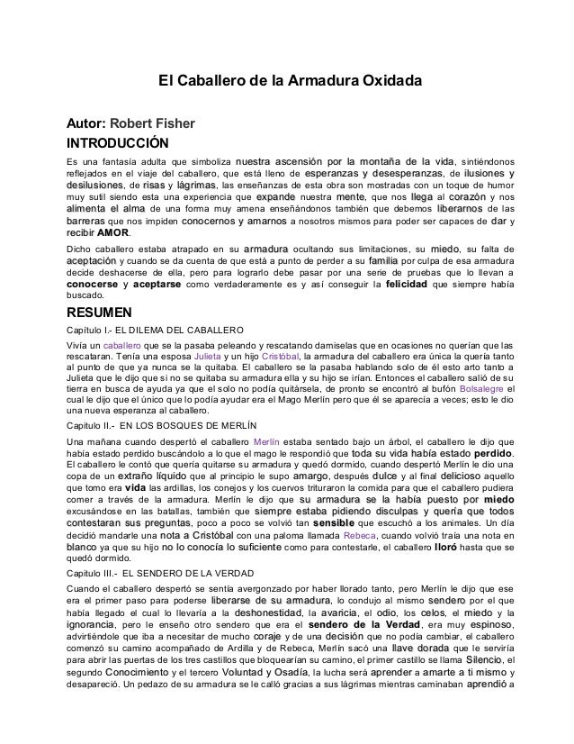 Resumen El Caballero De La Armadura Oxidada