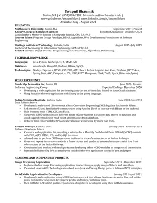 Resume Swapnil | PDF