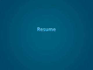 Resume  