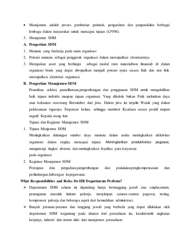 Pengertian Manajemen Sdm Manajemen Keuangan :: CONTOH TEKS