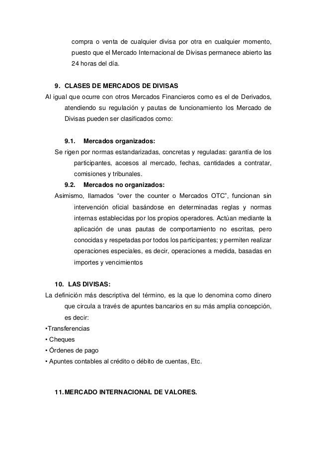 9 investiga el funcionamiento del mercado de divisas forex