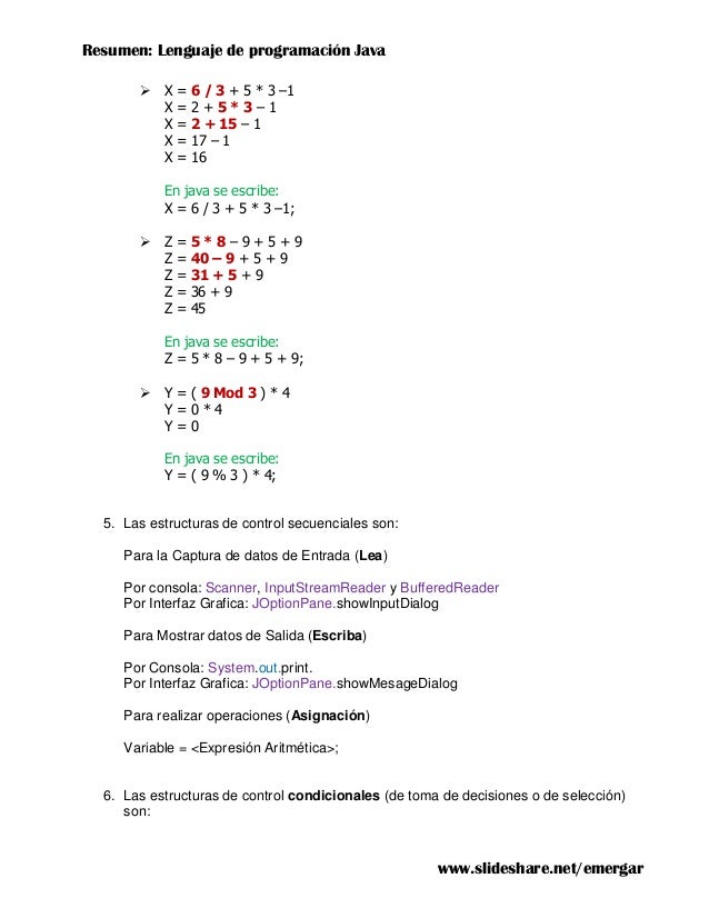 resumen de java Poo y java resumen conceptos fundamentales este documento contiene un compendio de conceptos de poo, java y ejemplos tomados y adaptados de diferentes fuentes de información, con fines académicos. resumen de java Poo y java resumen conceptos fundamentales este documento contiene un compendio de conceptos de poo, java y ejemplos tomados y adaptados de diferentes fuentes de información, con fines académicos.