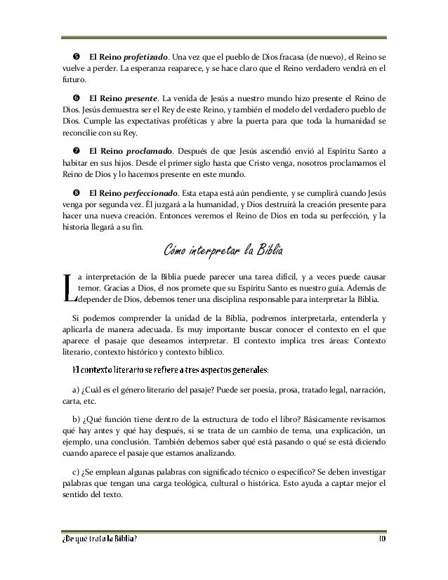 Resumen libros de la biblia