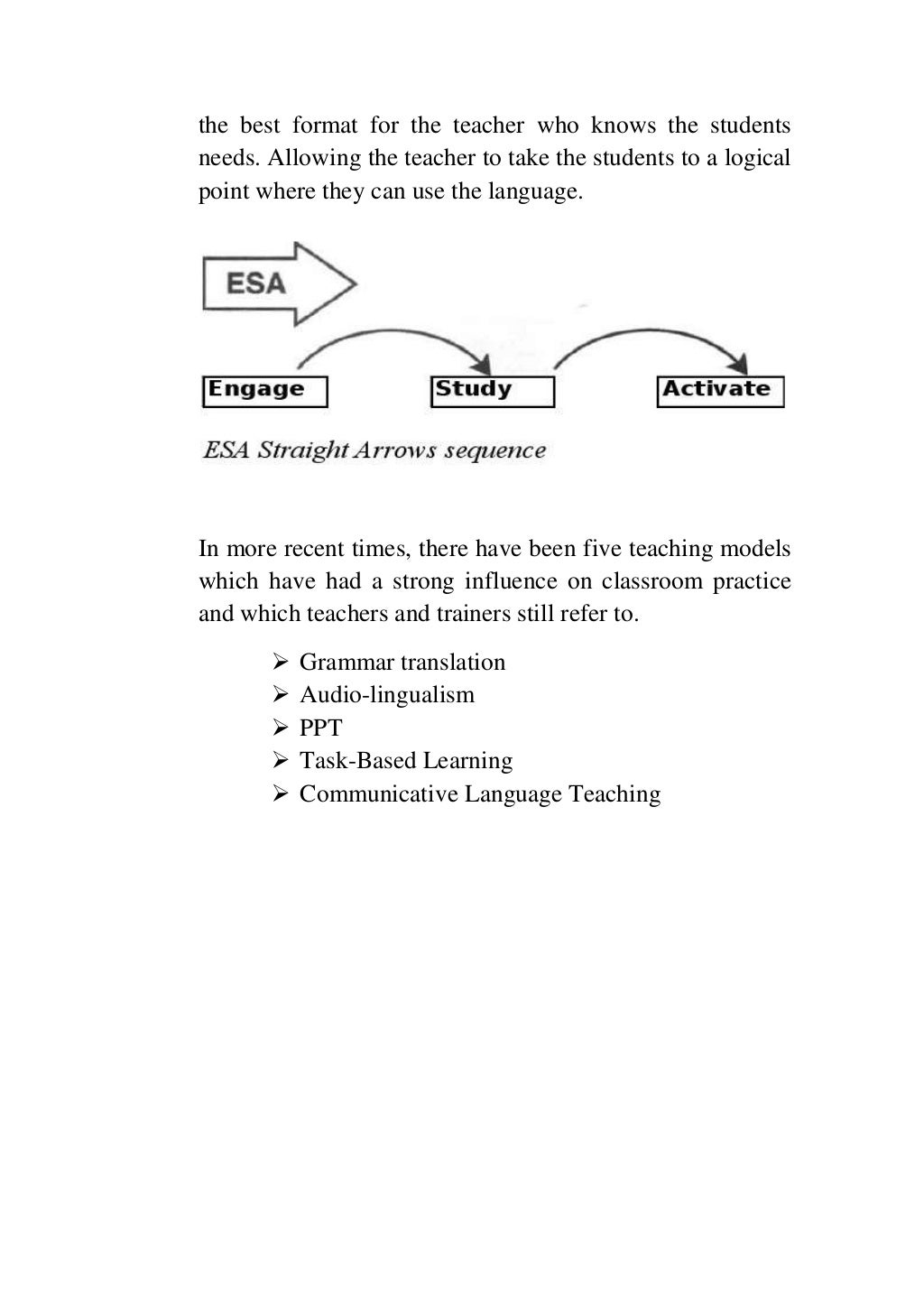 How to describe learning and teaching
