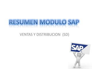 RESUMEN MODULO SAP,[object Object],VENTAS Y DISTRIBUCION  (SD),[object Object]