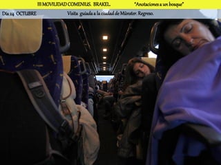 III MOVILIDAD COMENIUS. BRAKEL.                  “Anotaciones a un bosque”
Día 24 OCTUBRE               Visita guiada a la ciudad de Münster. Regreso.
 