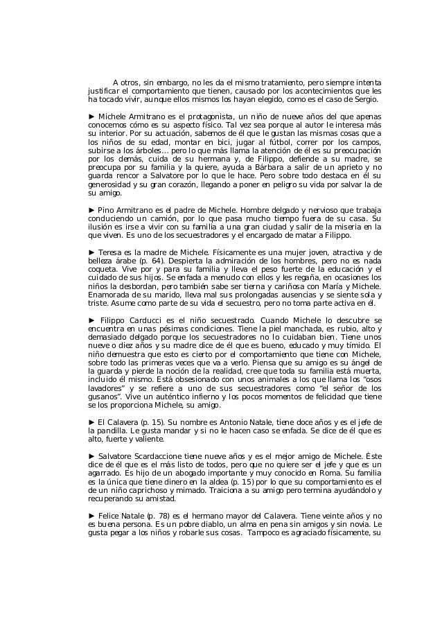 Resumen No Tengo Miedo