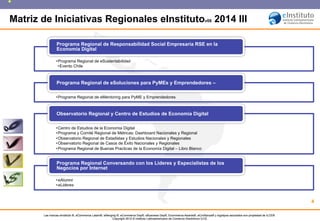 Matriz de Iniciativas Regionales eInstitutov08 2014 III
Programa Regional de Responsabilidad Social Empresaria RSE en la
E...