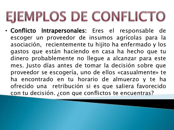 Ejemplo De Conflicto Intergrupal En Una Empresa Opciones De Ejemplo