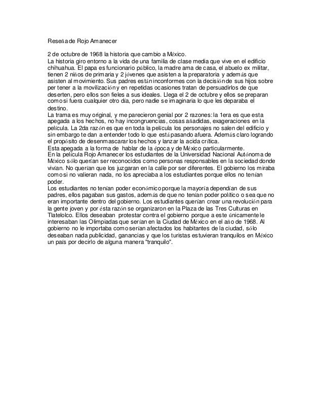 Resumen rojo amencer Resumen rojo amencer