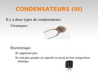 Résistances qui dépendent d'un paramètre physique(I) LDR( Light   dependent   resistor ) -> Photorésistance Ces résistances diminuent terriblement sa valeur quand augmente la quantité de la lumière qu'ils reçoivent. 