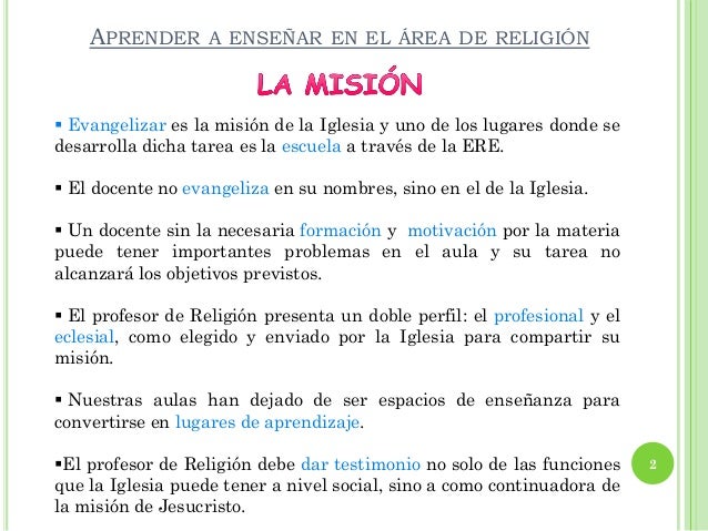 Aprender A Enseñar En El área De Religión