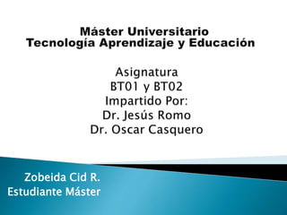 Zobeida Cid R.
Estudiante Máster
 