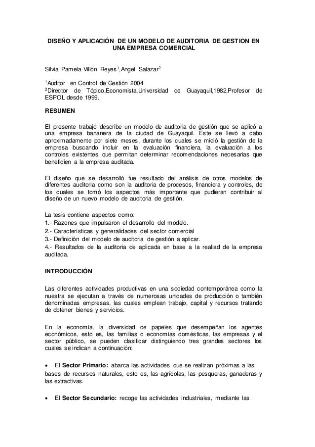 Ejemplo De Resumen De Tesis - Resumen Tesis 1 638 