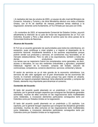 Resumen TLC Colombia- EEUU