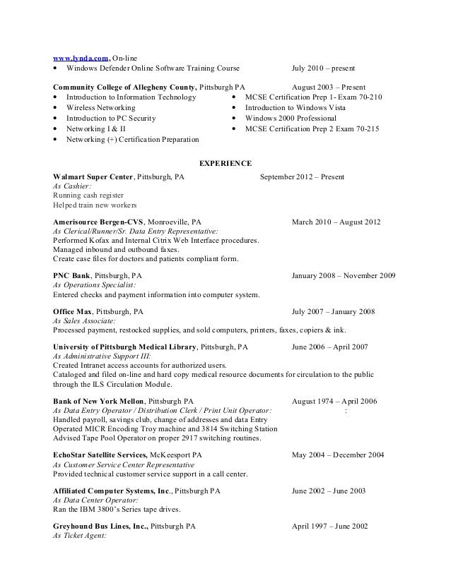 walmart resume paper resume of ken smith black data procsssing associates 1 14 2015 walmart resume paper resume of ken smith black data procsssing associates 1 14 2015