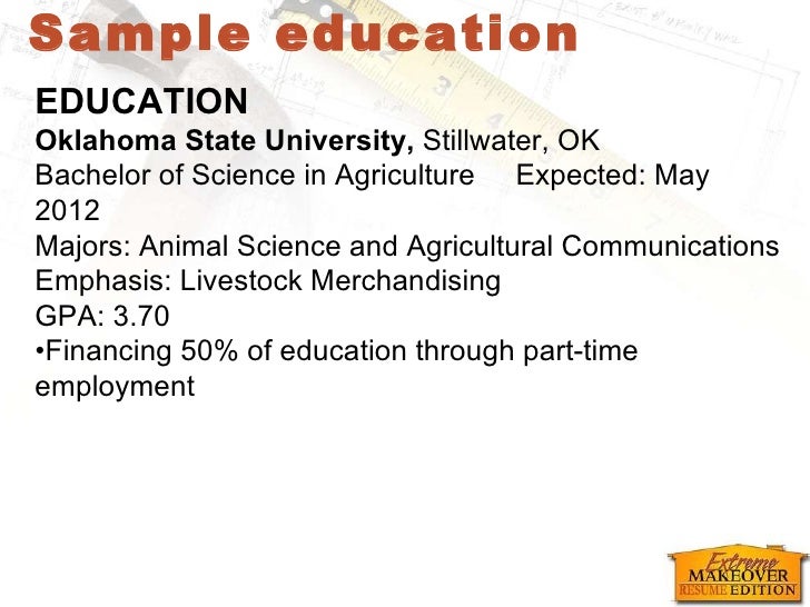 animal science resumes