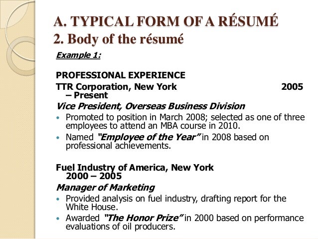 how to write a successful resume or cv in english