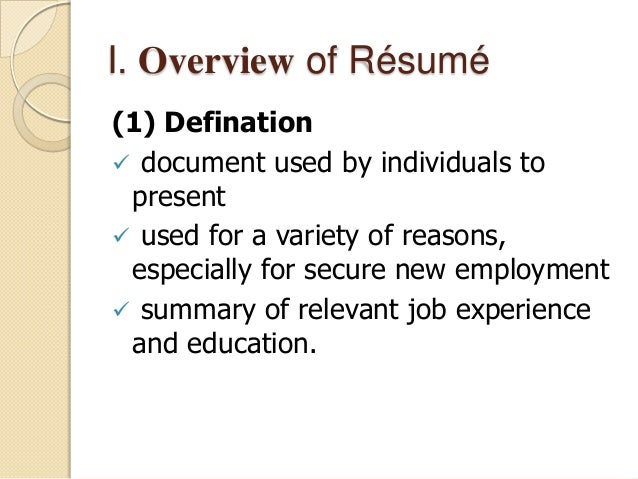 Successful Resume successful resume format Sample 4 I Overview Of Rsum Successful Resume 13 donts in effective resume Sample 4 I Overview Of Rsum
