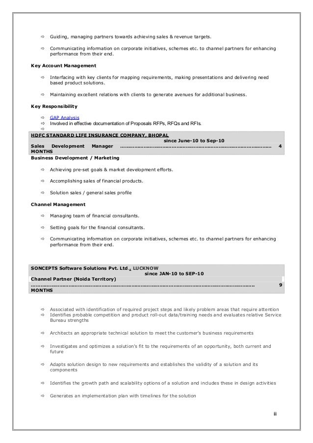 Software sales consultant resume