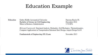 Education Example
 