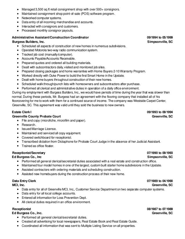 boutique owner resume
