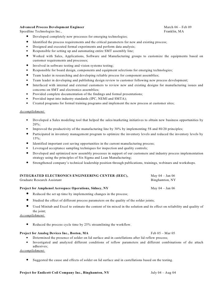 Doc engineer job mount process resume surface