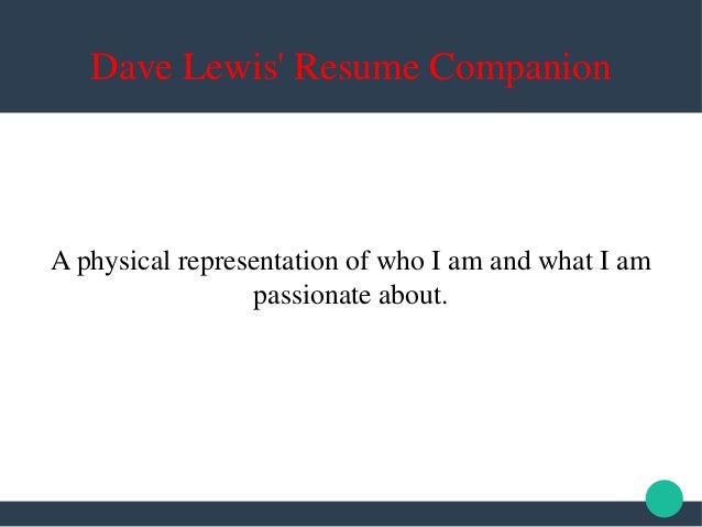 dave lewis resume companion resume companion llc