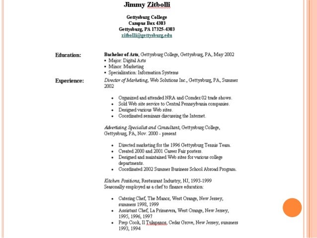 what should i name my resume