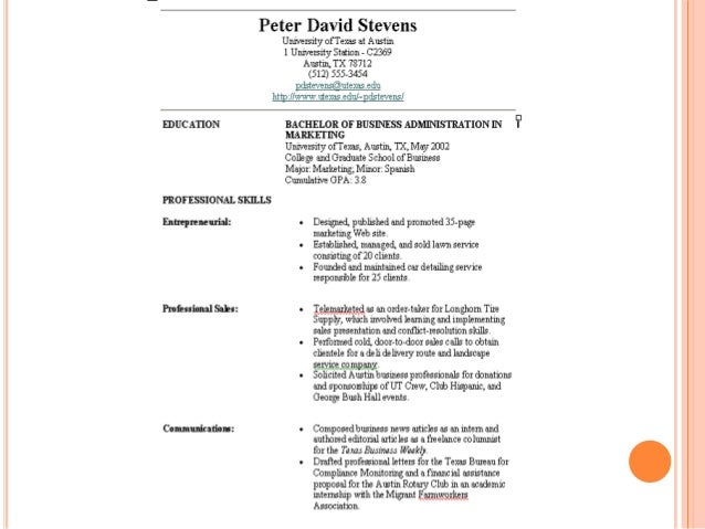 resume revamp