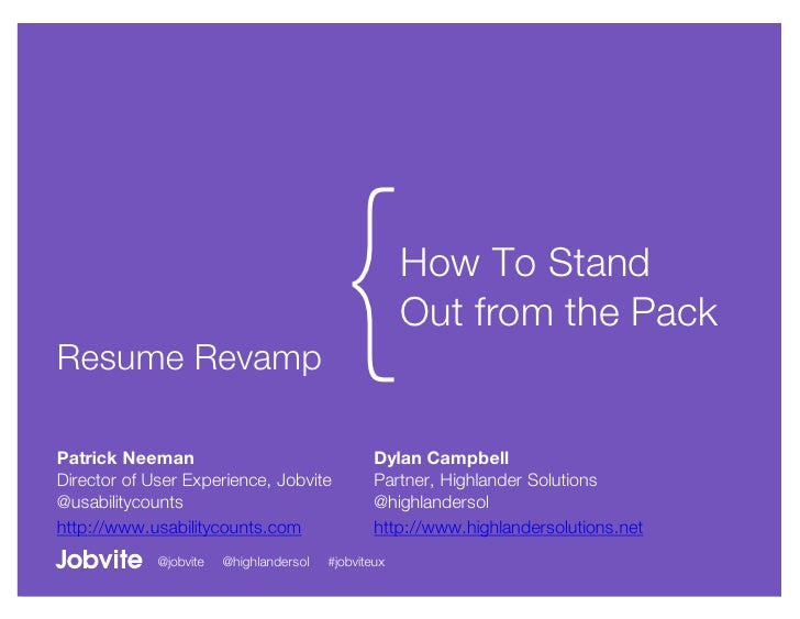 resume revamp