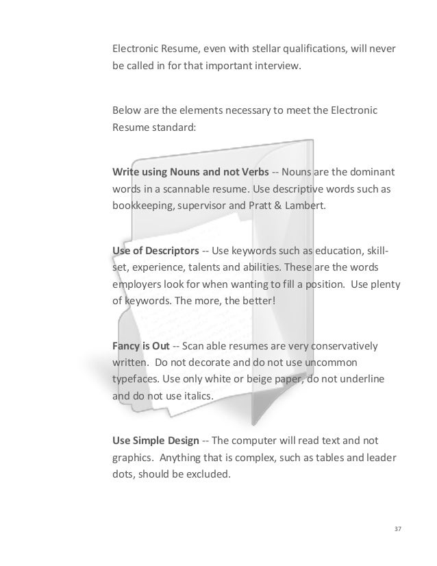 resumes and cover letters
