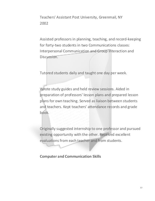 cover letter teaching assistant