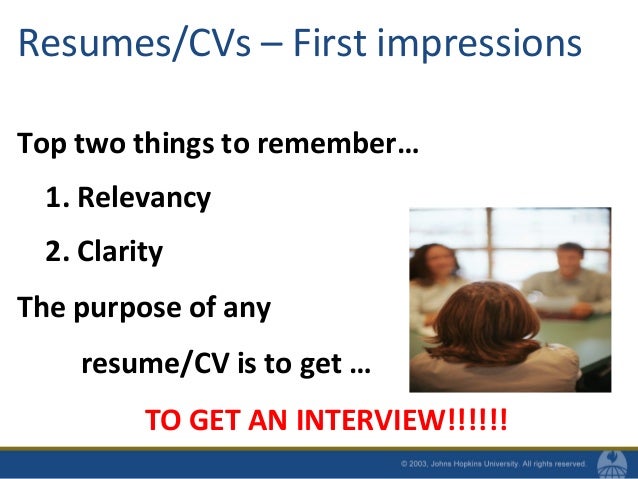 resumes and cvs