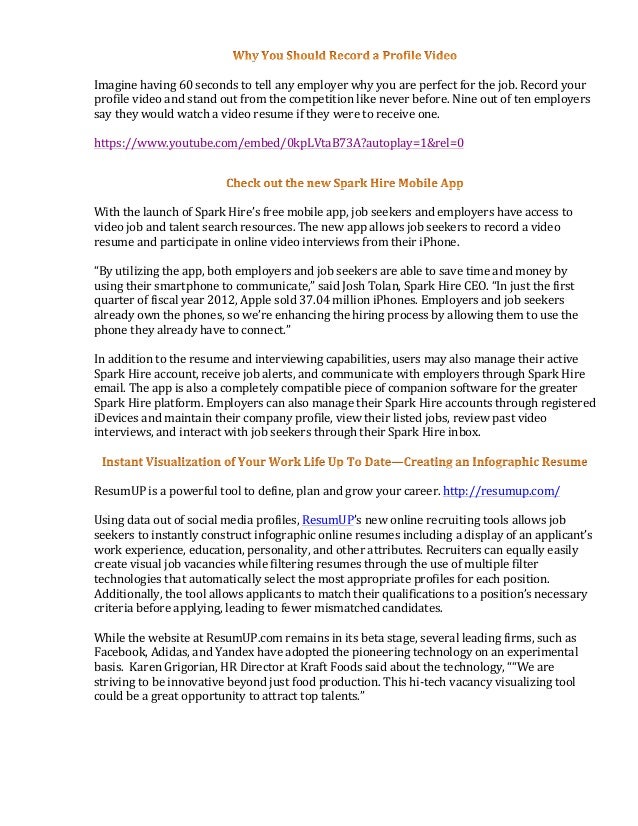 resume postings for employers