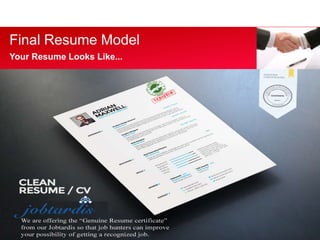 Your own footer Your Logo
Final Resume Model
Your Resume Looks Like...
 