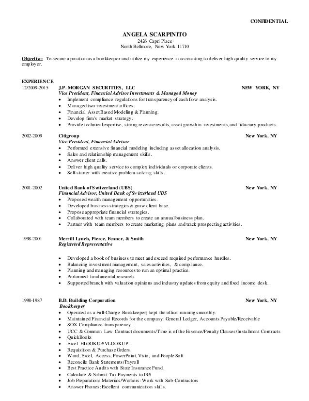 resume for supermarket