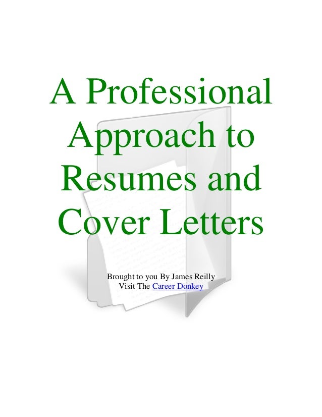 professional resume and cover letters