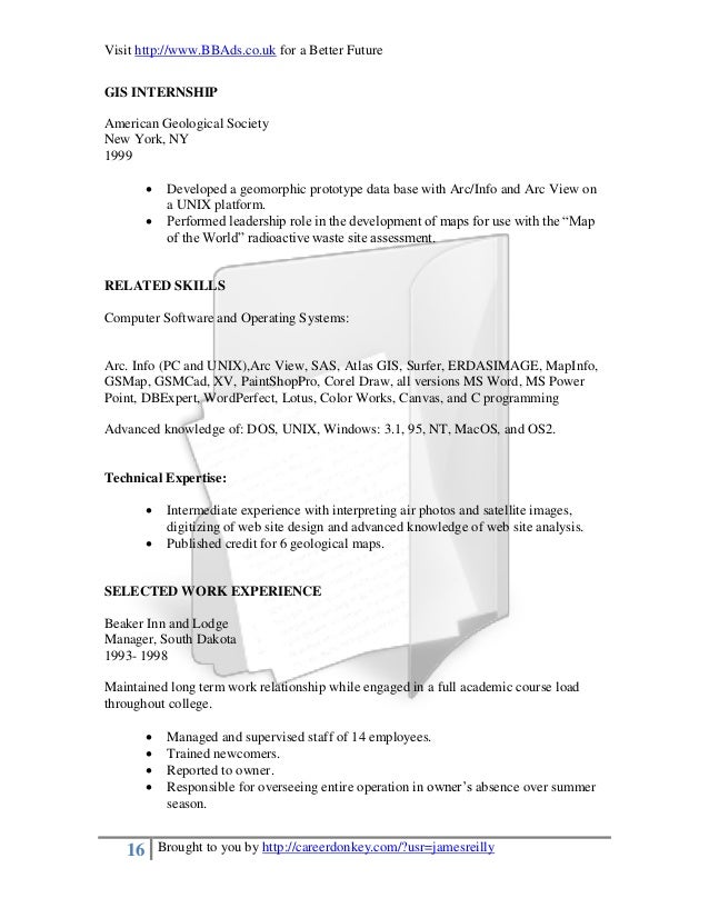geologist cover letters