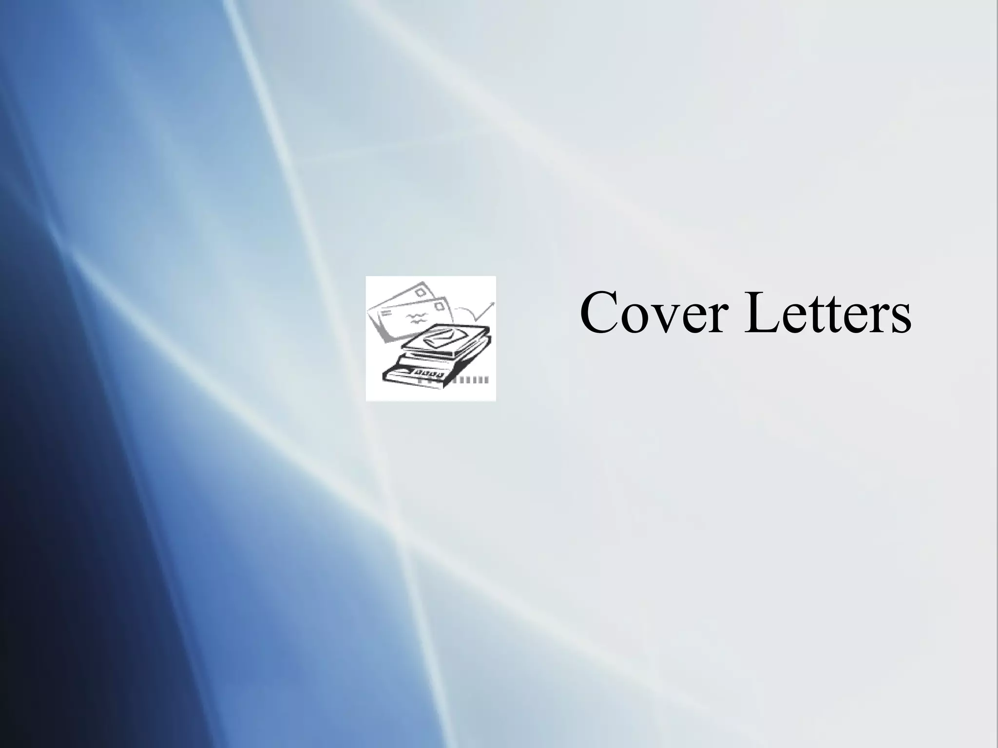 Cover Letters 