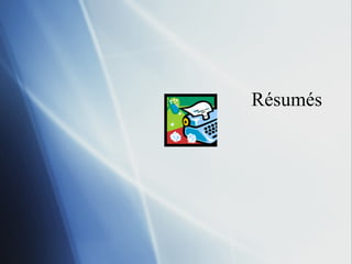 Résumés 