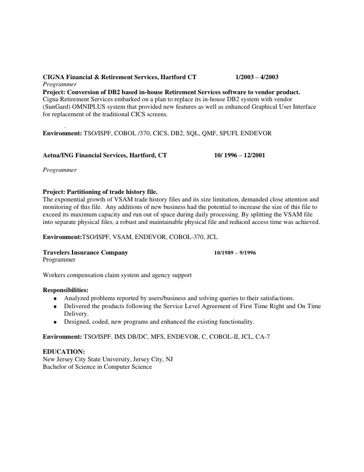 database developer resume