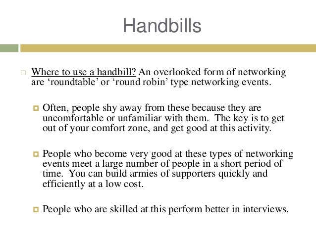 resumes handbills and interviewing greg david laka company l handbill examples