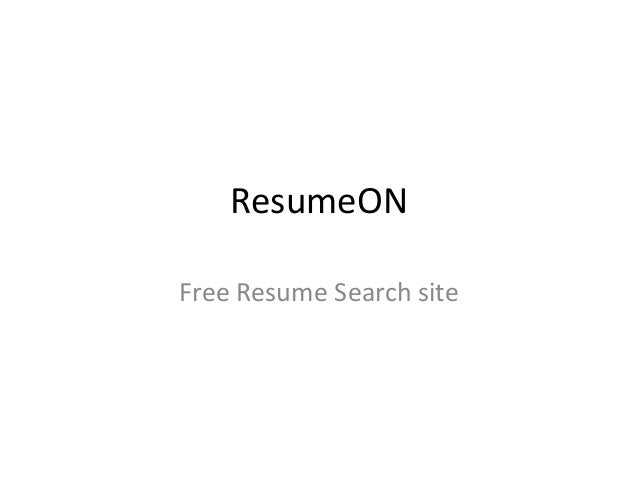 free resume finder
