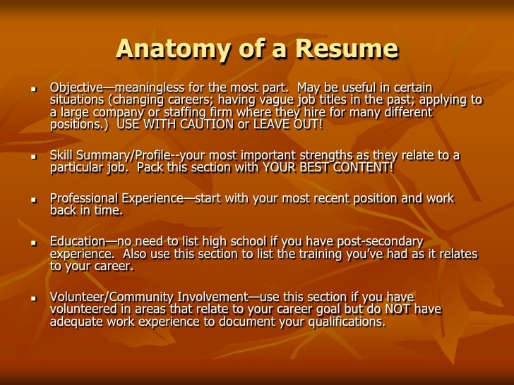 resumes that sell you